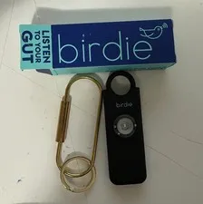 Birdie Personal Safety Alarm Personal Security Device w/ Strobe Light New