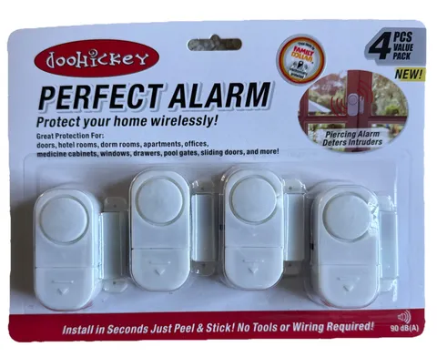 Perfect Security Alarm for Home Doors & Windows 4 pcs -90 dB- Item Brand NEW