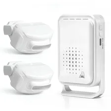 Driveway Alarm – 1200 ft Range Wireless Outdoor Motion Sensor, Dual-Tech PIR ...