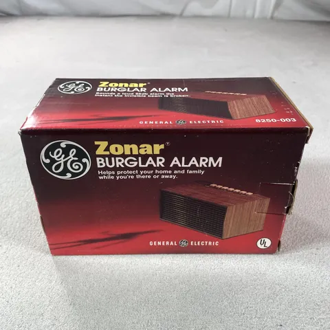 Vintage General Electric Zonar Burglar Alarm 8250-003 Brown Safety Security