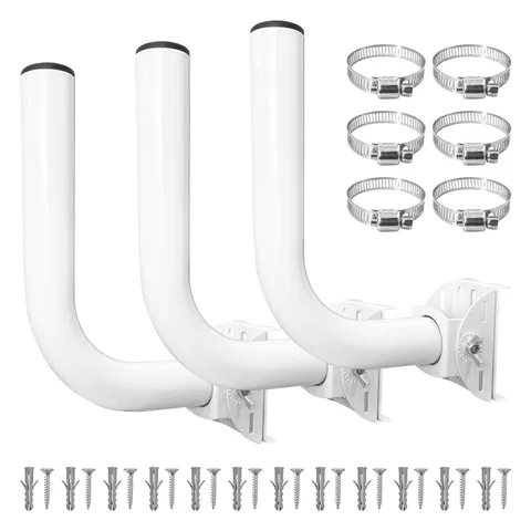 Universal Wireless Bridge Bracket Mount, 3 Pack J Pole Mounts