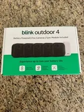 BRAND NEW BLINK Outdoor 4 (4th Gen) 5-Camera Security System w/ Sync Module Core