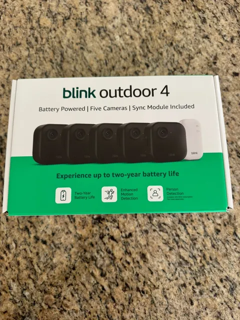 BRAND NEW BLINK Outdoor 4 (4th Gen) 5-Camera Security System w/ Sync Module Core