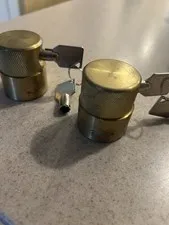 Two Flow Security System Faucet Locks A Heavy Duty Solid Brass With The Keys