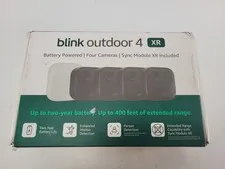 Blink Outdoor 4 XR Wireless Security Camera System 4 Cameras + Sync Module XR