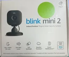Blink Mini 2 1080p Security Camera with Built-in Mic - Black