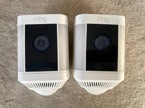 Lot Of 2 Ring Spotlight Cam Plus. Outdoor Cameras (5E82E9) No Battery’s Included