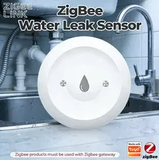 Zigbee Water Leak Sensor for Tuya Smart Homes Flood Safety Alarm Water Leak 
