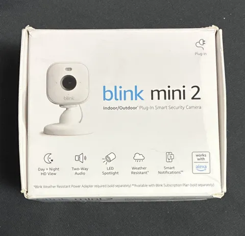Blink Mini 2 1080p Wi-Fi Indoor/Outdoor Camera White, Spotlight, 2-Way