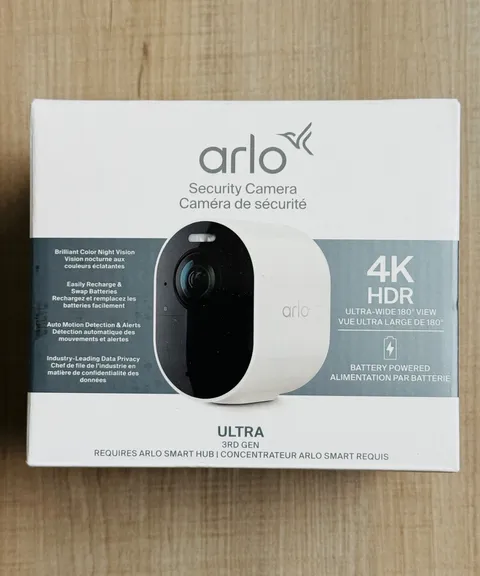 Arlo Ultra 4K 3rd Gen Single Add On Security Camera Battery Powered Brand New
