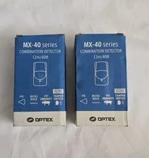 2x Optex MX-40PIC Series Combination Motion Detectors, White, New (C62)