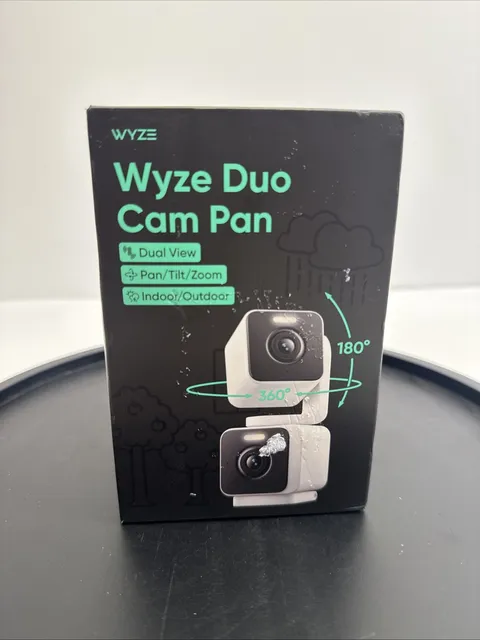 Wyze Duo Cam Pan 2K IP65 Indoor Outdoor Pan Tilt Camera Alexa Brand New Sealed