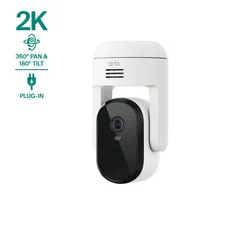 Essential Pan Tilt Security Camera 2K (2025 Release) - Wired Plug-In Power