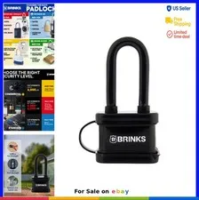 Weather Resistant 40mm Laminated Steel Padlock Brass 4-Pin Tumbler Hardened