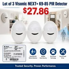 [Lot of 3] Visonic NEXT+ K9-85  PIR Detector