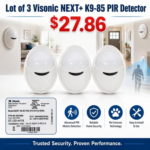 [Lot of 3] Visonic NEXT+ K9-85  PIR Detector