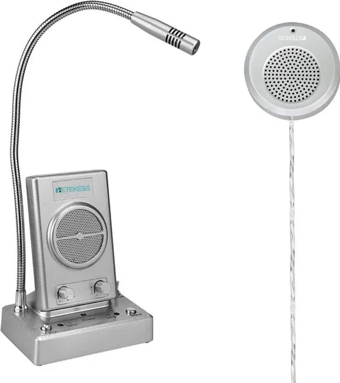 Retekess TW102 Window Microphone Intercom, 8M external window speaker