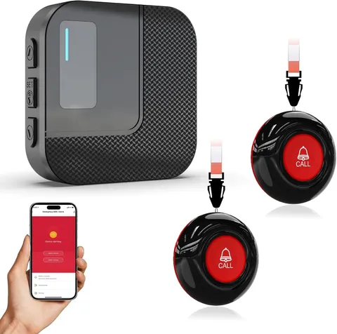 Wi-Fi Wireless Caregiver Pager Call Button Receiver Alert System Elderly Home