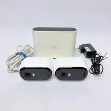 Arlo VMB4500 Base Station Working + 2x VMC2050 Cameras For Parts Repair Bundle