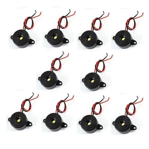 bnafes DC 3-24V Active Piezo Buzzer 85 db with Industrial Audio Inside black 
