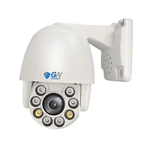 GW Security 5MP Pan Tilt Zoom 2-Way Audio IP PoE 5X Optical Zoom Starlight