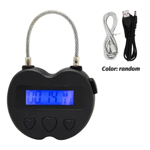 Multifunctional LCD Display Time Lock, Waterproof USB Rechargeable Temporary Tim