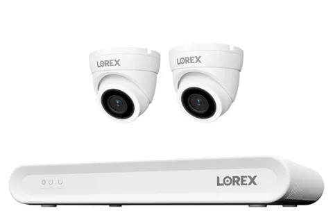 Lorex Connect V Series 4K 8-Channel Wired NVR System with V3 4K PoE Turret Camer