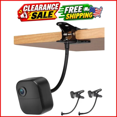 2 Pack Flexible Clip Clamp Mount Compatible with Blink Outdoor 4 4th Gen/3rd ...