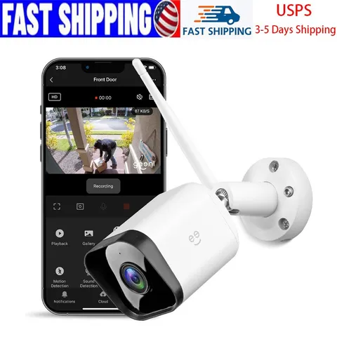 Geeni Hawk 3 1080P Weatherproof Wi‑Fi Smart Outdoor Security Camera 1‑Pack