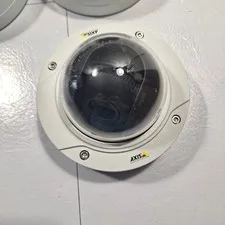 Axis P3214-V Network White Dome Surveillance Security Camera Works Ethernet POE