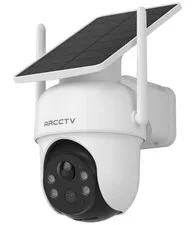 ARCCTV 4MP Solar WiFi 6 Outdoor PTZ Security Camera 2560x1440 White