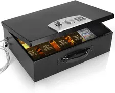 XXL Fireproof Safe Box with Digital Lock for Home, Office & Car Storage