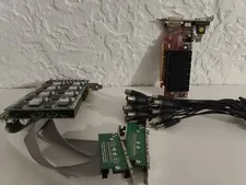 EYEMAX DVR CARD 16CH 240 FPS REAL-TIME DISPLAY AND RECORDING T7-B2 + Radeon Card