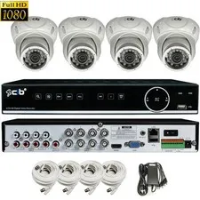 CIB True HD 8CH 1080P DVR system 1TB HDD 4X1080P 2.1MP Metal Vandal Dome Camera
