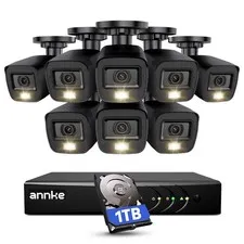 3K Lite Wired Security Camera System 8CH DVR 8 2MP CCTV Cameras 1TB HDD