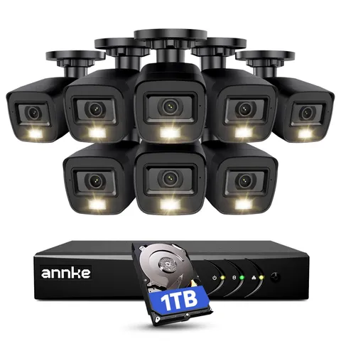 3K Lite Wired Security Camera System 8CH DVR 8 2MP CCTV Cameras 1TB HDD