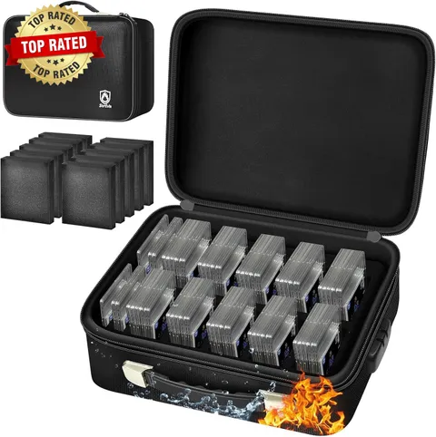Fireproof & Waterproof Graded Card Box with Lock for PSA and BGS | Also for CGC,