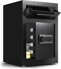DAYI Drop Safe, 2.6 Cubic Feet Deposit Box with Drop Slot, Depository Safe with