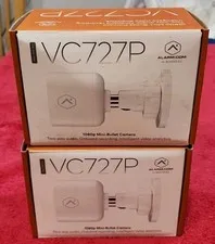 2X ALARM DOT COM VC727P Mini Bullet Camera 2.1MP White