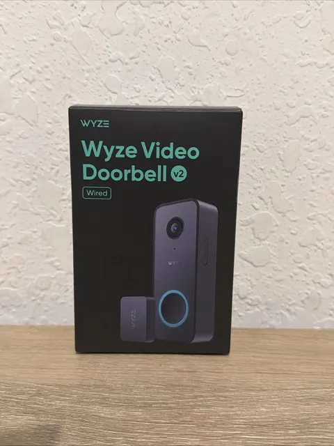 Wyze Video Doorbell v2 Wired 2K HD Color Night Vision Head-to-Toe View WVDWDV2