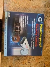IP 56 Weatherproof Security Camera To TV B/W Night Vision Mic New Open Box NOS