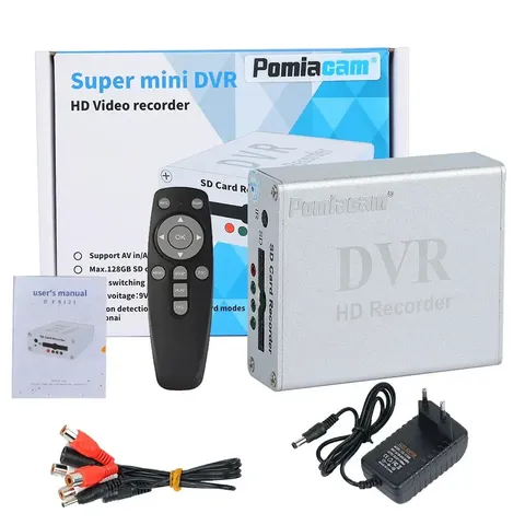 Mini DVR 1CH VIDEO 1CH AUDIO Realtime SD Card Video Recorder DVR For CCTV CV NEW