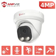 Anpviz 4MP PoE IP Security Camera AI Outdoor/Indoor Smart Dual Light Metal 2.8mm