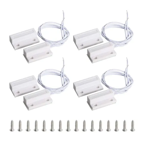Aoje-Link RC-38A NC Wired Magnetic Door Switch Window Sensor Alarm for Home S...