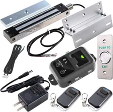 Outdoor Gate Electric Magnetic Lock Door Access Control System Kit with Remote C