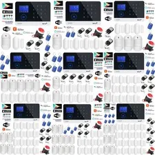 Tuya APP WiFi GSM Wireless Home House Security Alarm Burglar System+Alexa+Google