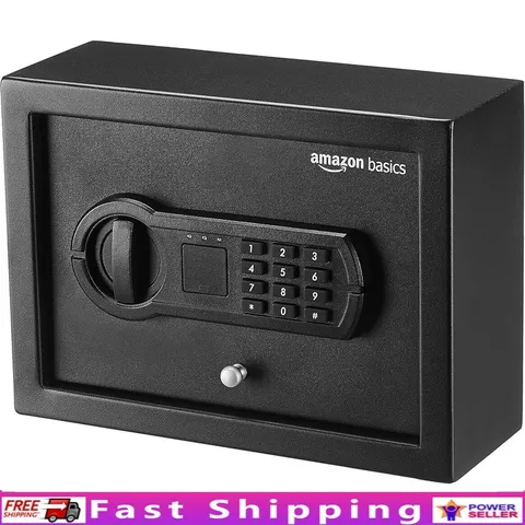 Slim Electronic Safe W/ Programmable Keypad Hidden Drawer Security Safe New