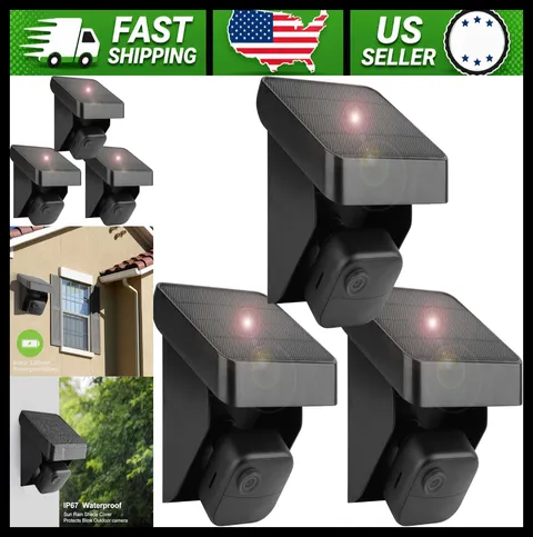 3-Pack Solar Panel Charging Mount for Blink Outdoor Cameras