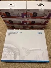 Uniview  Security System Models: NVR502-B-P-IQ + IPC2324SE-ADZK-WL-I0 Qty: 6