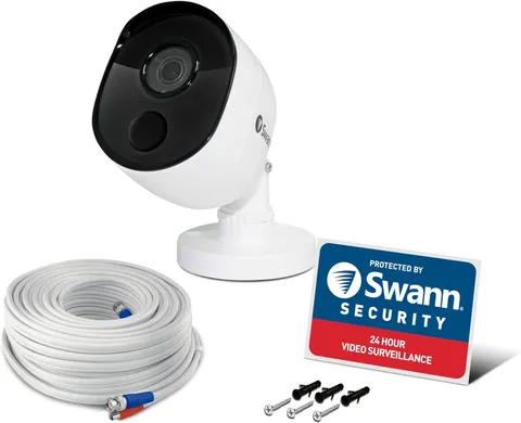 Indoor/Outdoor Home Security Camera, 1080P PIR Bullet Cam, Infrared Night Vision